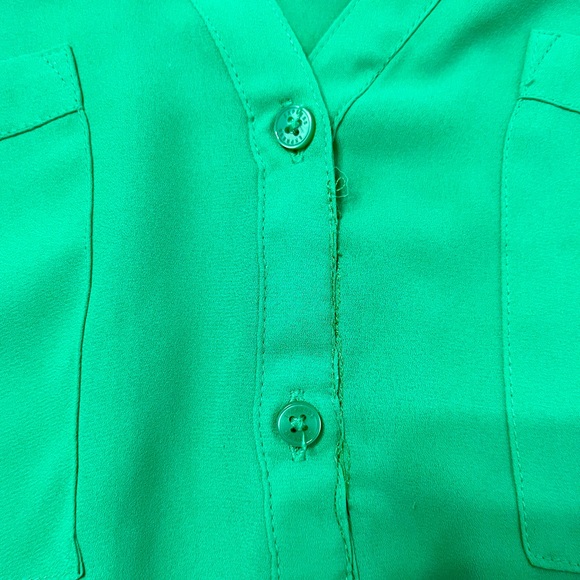 Green Express Portifono Button Down Shirt - size M - Picture 3 of 6